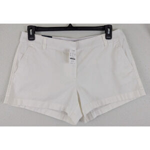 New J.Crew Factory sz 12 Classic Chino Shorts 3.5" white no stretch 4559